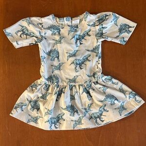 Kate Quinn Dinosaur T-Rex Short Sleeve Dress 3-6 months